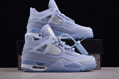 Nike Air Jordan 4 Retro Grey Blue Sneakers