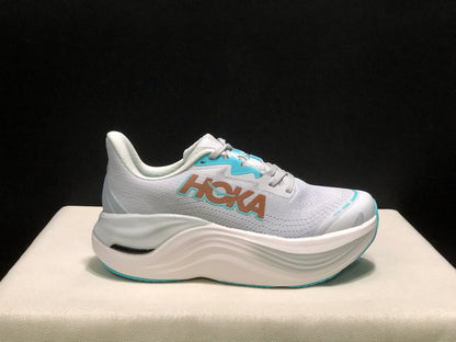 Hoka One One Skyward X Anti-slip Wear-resistant Running Shoes Sneakers Silver