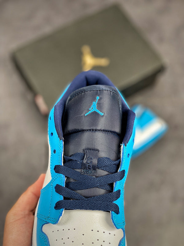 Nike Air Jordan 1 Low UNC White Blue Sneakers
