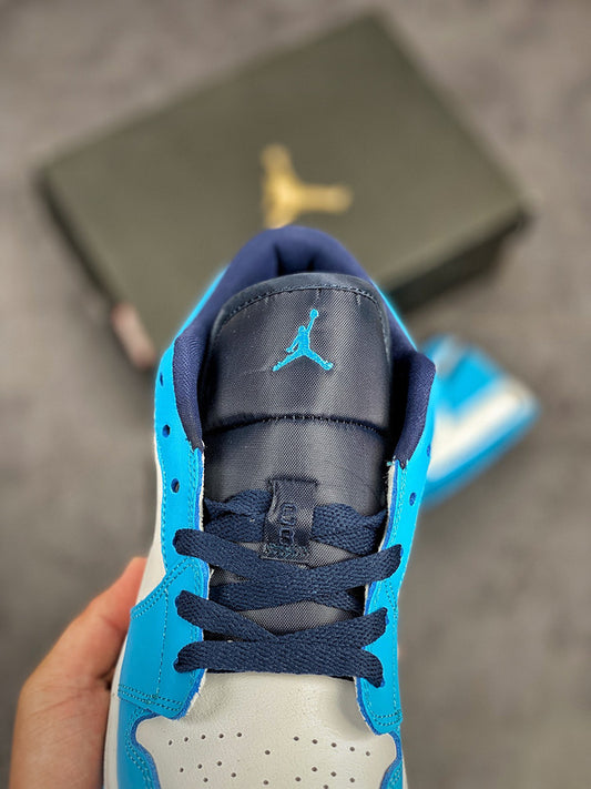 Nike Air Jordan 1 Low UNC White Blue Sneakers