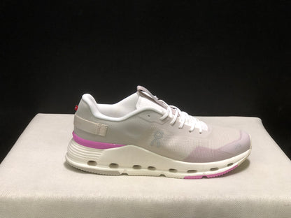 On Running Cloudnova Form 2 Fashionable Casual Running Shoes Pearl/Raspberry