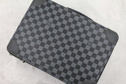 Nike Air Jordan 1 Off-Louis LV Black check Sneakers