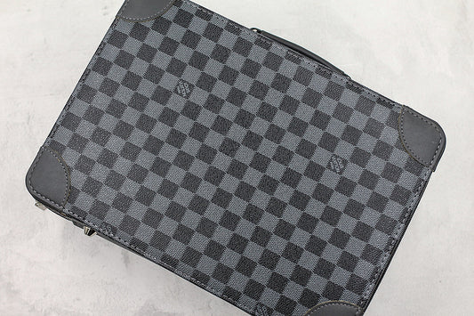 Nike Air Jordan 1 Off-Louis LV Black check Sneakers