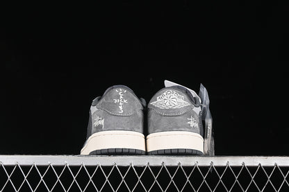 Travis Scott Fragment Design Nike Air Jordan 1 Low OG SP Grey Sneakers