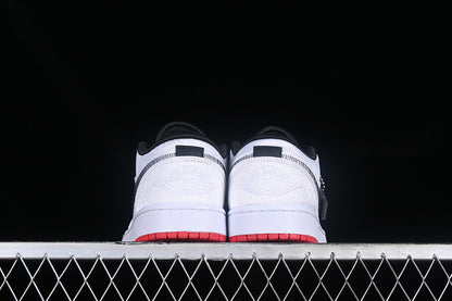 Clot Nike Air Jordan 1 Low SE Fearless White Black Red Sole Sneakers