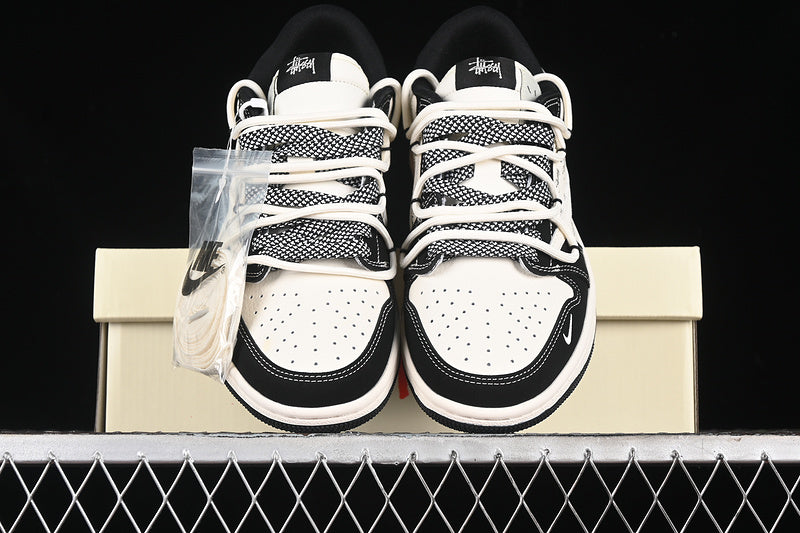 Nike Air Jordan 1 Low Travis Scott Fragment Design OG SP Black Beige Sneakers