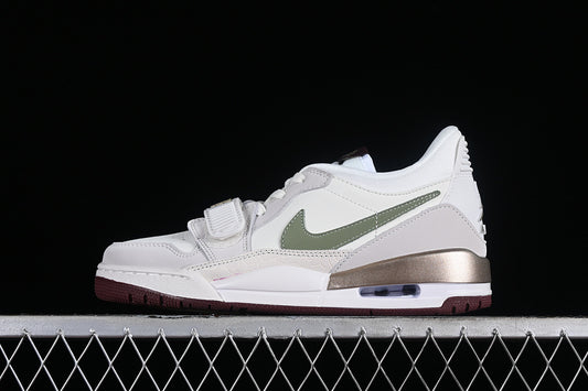 Nike Air Jordan Legacy 312 Year Of The Dragon Sail Metallic Grain Oil Green Grey White Sneakers