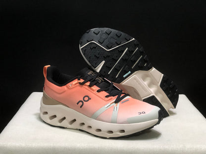 On Running Cloudsurfer Trail Waterproof Comfortable And Breathable Running Shoes Orange/White