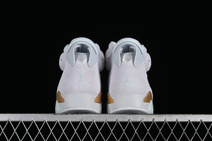Nike Air Jordan 6 Retro Paris Olympics Pure Platinum Grey White Sneakers