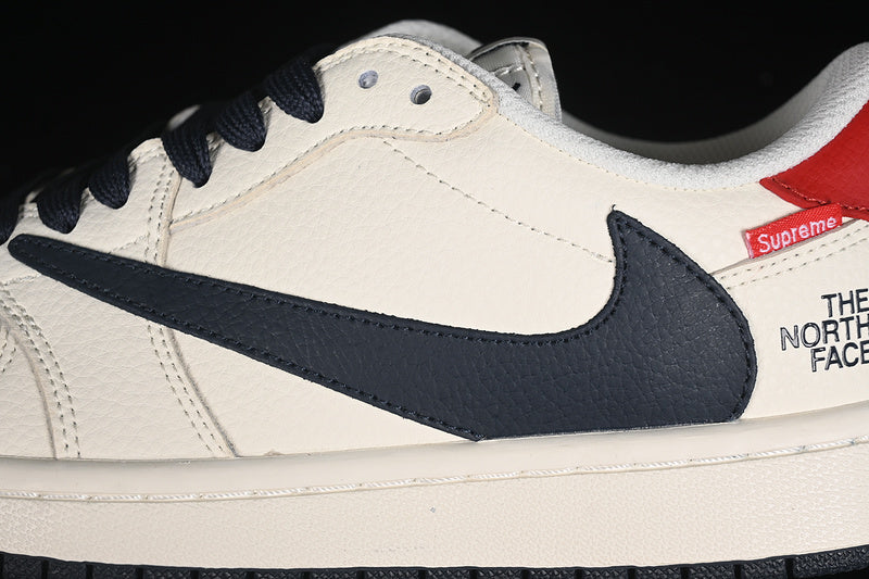Travis Scott Fragment Design Nike Air Jordan 1 Low OG SP Black Sole White Sneakers