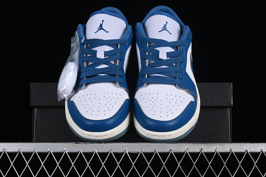 Nike Air Jordan 1 Low White Blue Sneakers