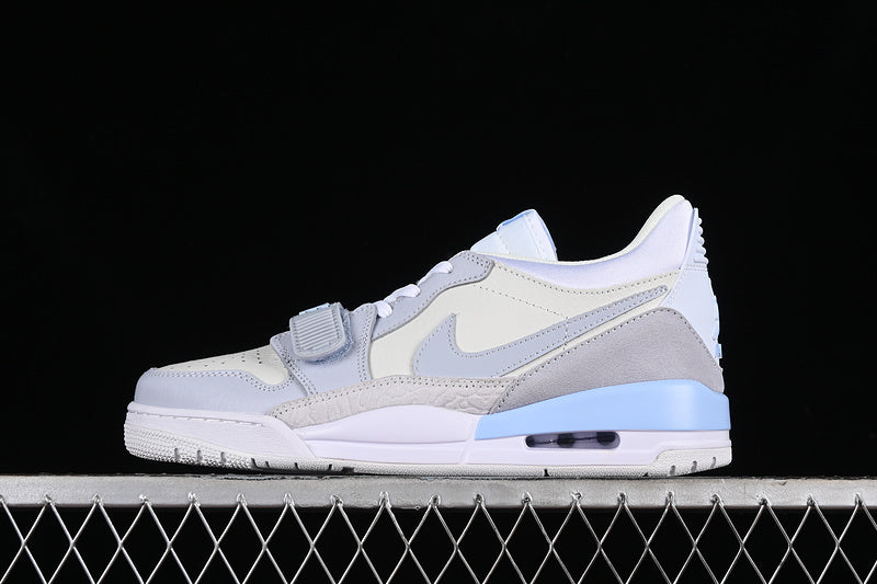 Nike Air Jordan Legacy 312 Low White Grey Cream Blue Sneakers