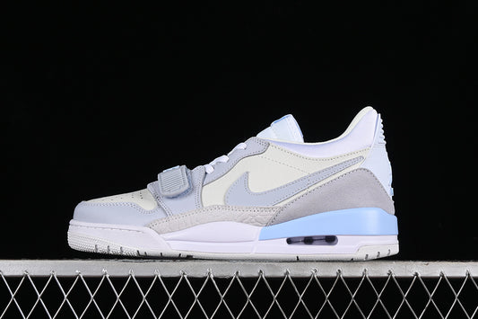 Nike Air Jordan Legacy 312 Low White Grey Cream Blue Sneakers