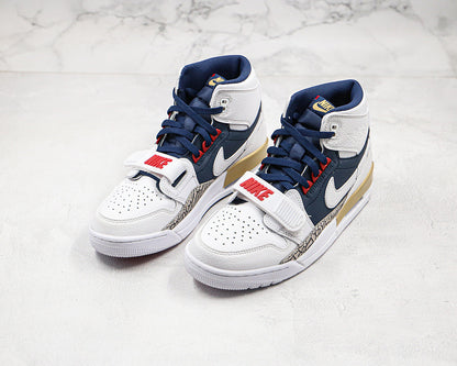 Nike Air Jordan Legacy 312 Dream Team Olympic White Navy Red Sneakers