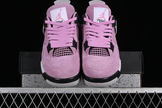 Nike Air Jordan 4 Retro Rose Red Neutral Grey Sneakers