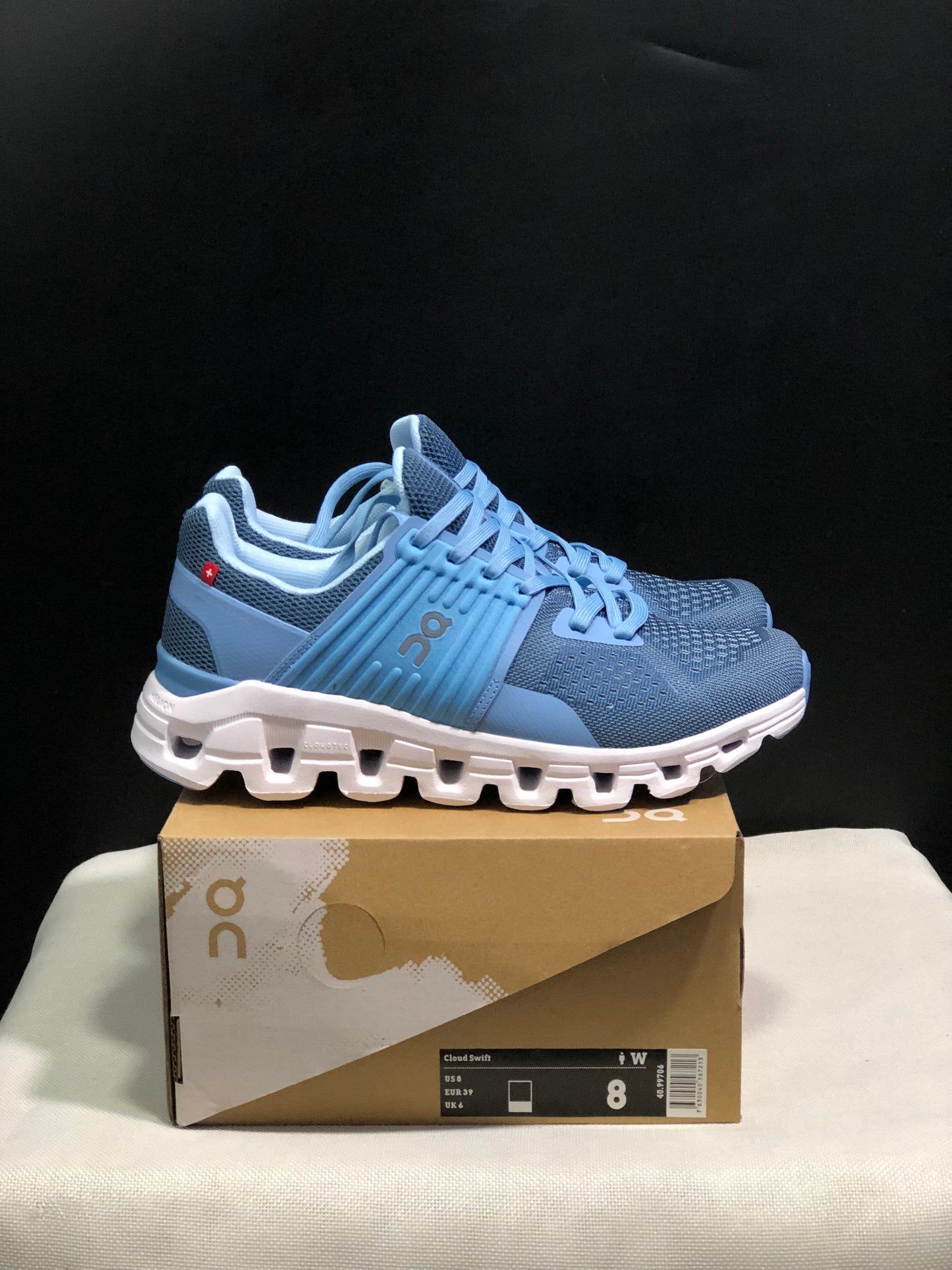 On Running Cloudswift Cushioning Running Shoes Blue/White