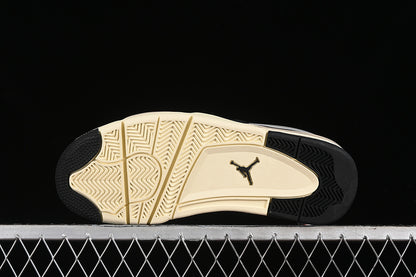 Nike Air Jordan 4 Remastered Black Sail Coconut Milk Sneakers