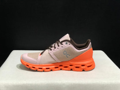 On Running Cloudstratus Shock-Absorbing And Breathable Running Shoes Reddish Brown
