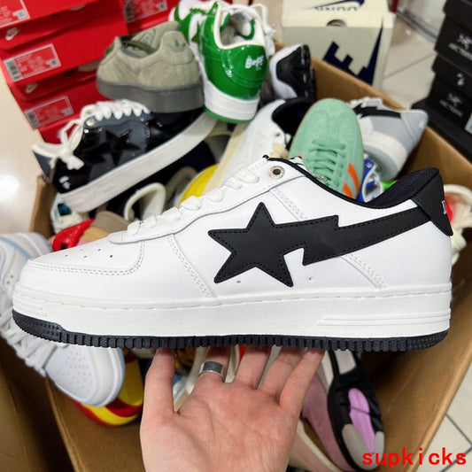 A Bathing Ape Bape Sneaker White Black