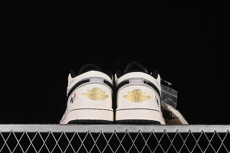 Nike Air Jordan 1 Low Black Myth White Grey Sneakers
