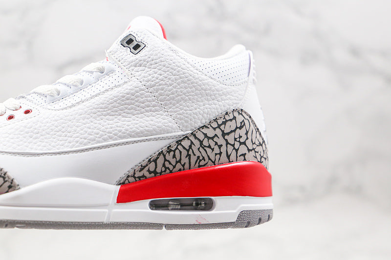 Nike Air Jordan 3 Retro Katrina Hall of Fame 2018 White Red Sneakers