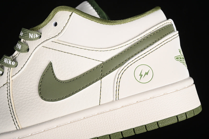 Nike Air Jordan 1 Low Off-White White Grass Green Sneakers
