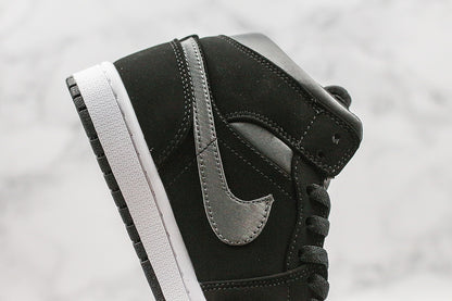 Nike Air Jordan 1 Mid Shadow Particle Grey Black Sneakers