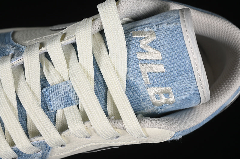 Nike Air Jordan 1 Low MLB White Grey Blue Sneakers