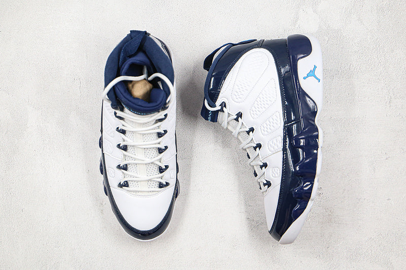 Nike Air Jordan 9 Retro Pearl Blue White Sneakers