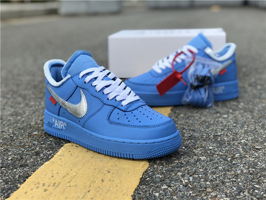 Nike Air Force 1 Low Off-White MCA University Blue Sneakers