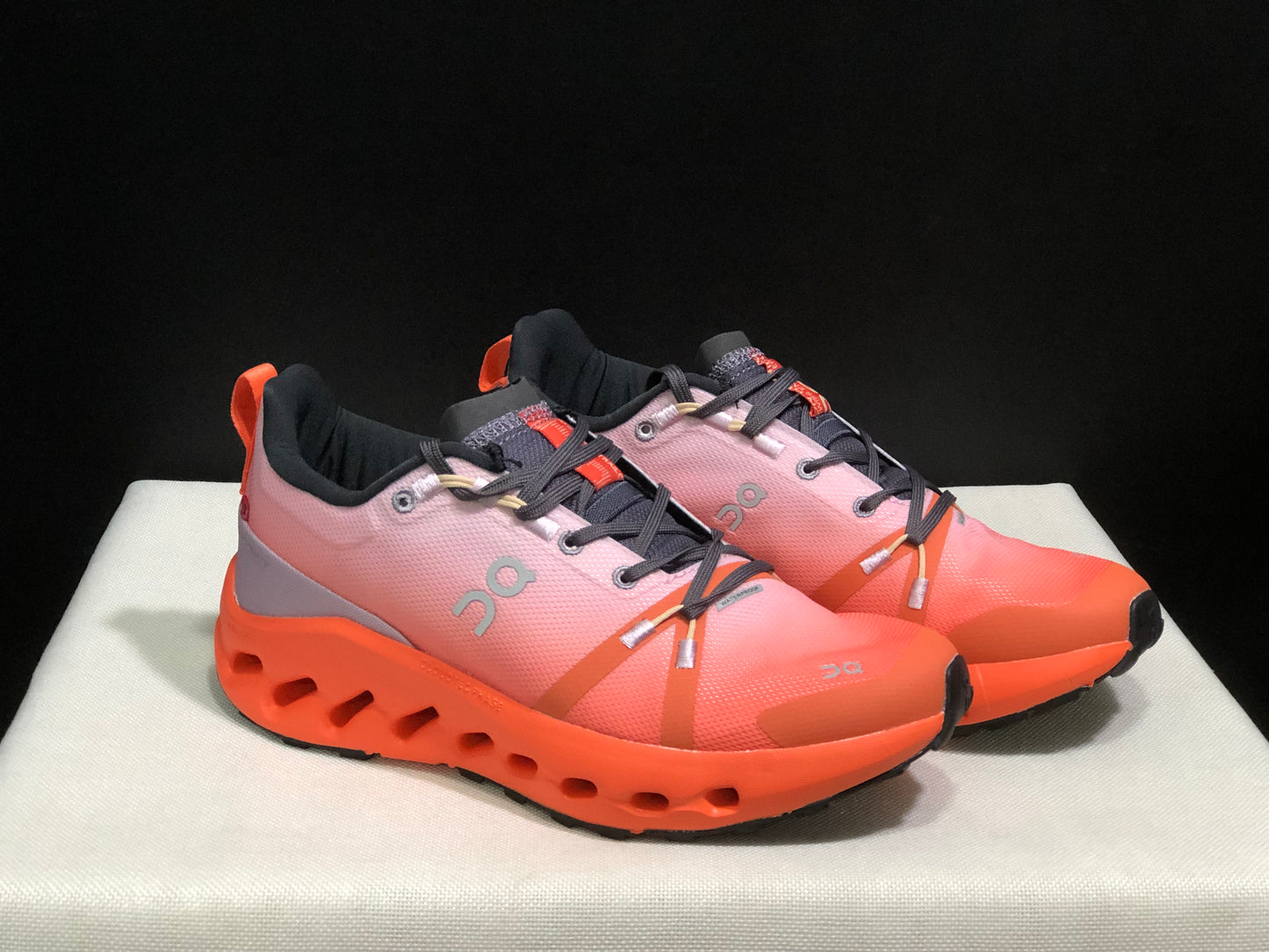 On Running Cloudsurfer Trail Waterproof Comfortable And Breathable Orange Running Shoes