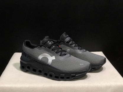 On Running Cloudmonster 2 Shock-Absorbing And Breathable Running Shoes Dark Grey/Black