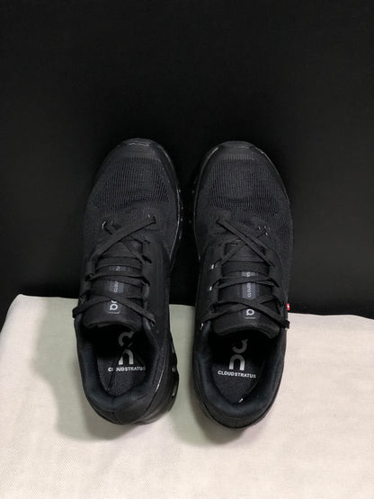 On Running Cloudstratus Breathable Support Running Shoes All Black