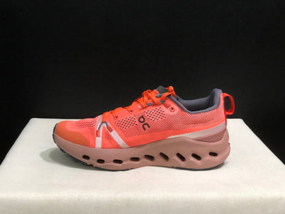On Running Cloudsurfer Trail Orange Waterproof Comfortable And Breathable Running Shoes