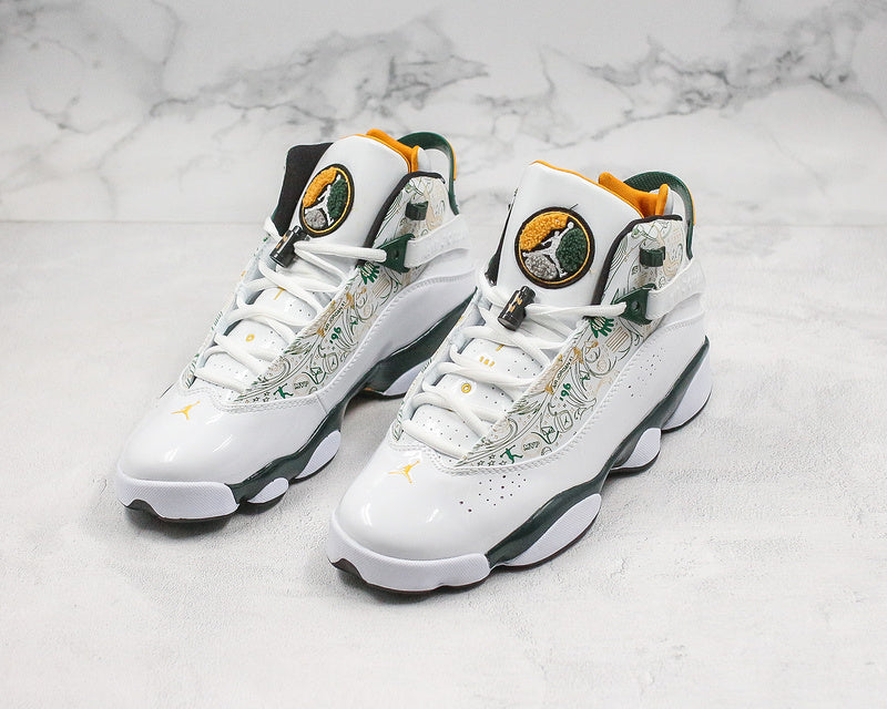 Nike Air Jordan 6 Rings White Multiple Color Sneakers