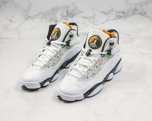 Nike Air Jordan 6 Rings White Multiple Color Sneakers