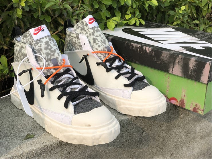 Nike Blazer Mid Readymade White Black Camo Sneakers