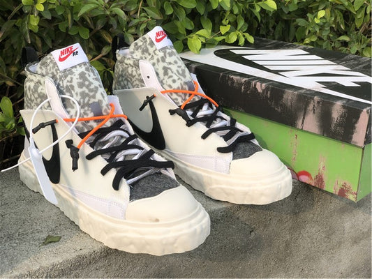 Nike Blazer Mid Readymade White Black Camo Sneakers