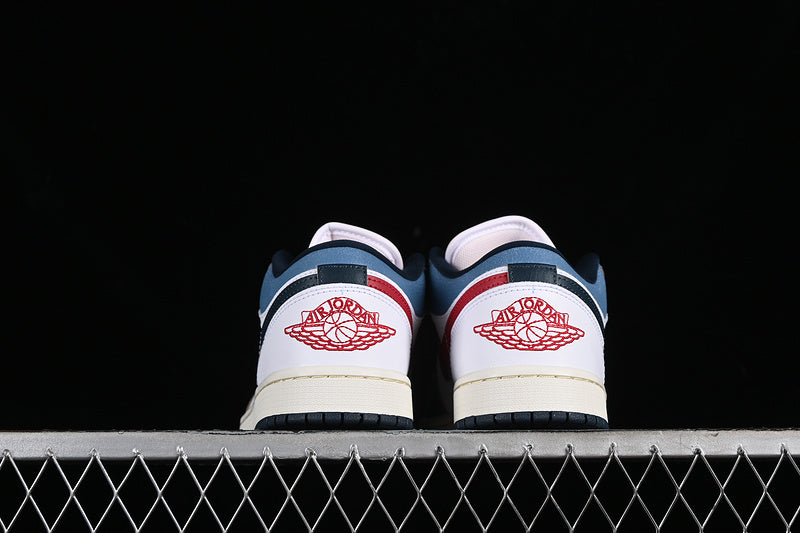 Nike Air Jordan 1 Low Ivory White Armory Navy Sneakers