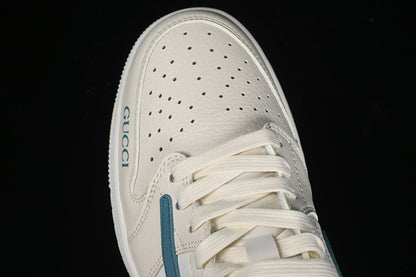 Travis Scott Fragment Design Nike Air Jordan 1 Low OG SP Tiffany Blue White Sneakers