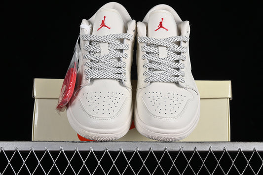 Nike Air Jordan 1 Low Supreme White Sneakers