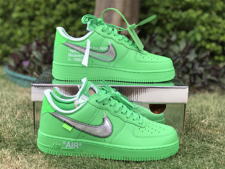 Nike Air Force 1 Low Off-White Brooklyn Green Sneakers