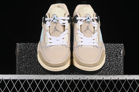 Nike Air Jordan Spizike Low Blue Brown Khaki Sneakers