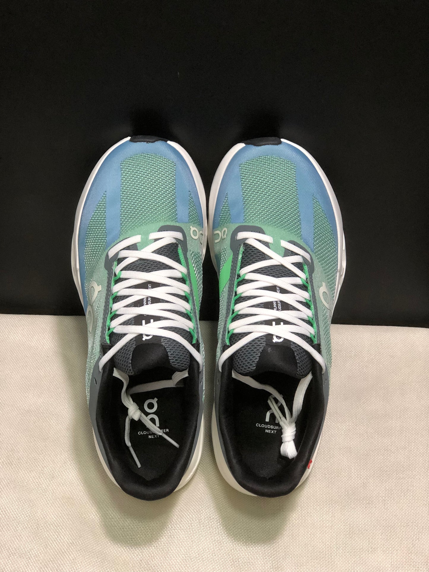 On Running Cloudsurfer Next Casual Running Shoes Green Blue/Ivory