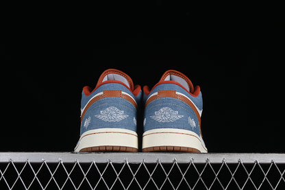 Nike Air Jordan 1 Low Phantom Coconut Milk Amber Brown Multicolour Sneakers