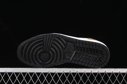 Nike Air Jordan 1 Low OG Black Sole White Earthy Yellow Sneakers