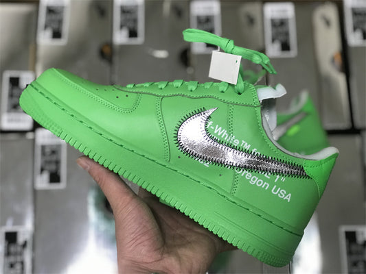 Nike Air Force 1 Low Off-White Brooklyn Green Sneakers
