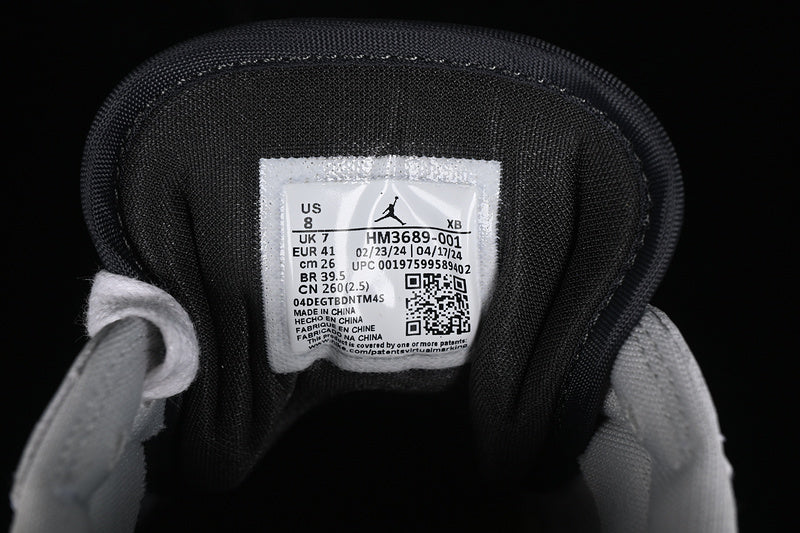 Nike Air Jordan 1 Low Method Of Make Black Sole White Grey Sneakers