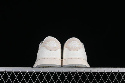 Chris Paul Nike Air Jordan 1 Low OG Light Cream And Sail Sneakers