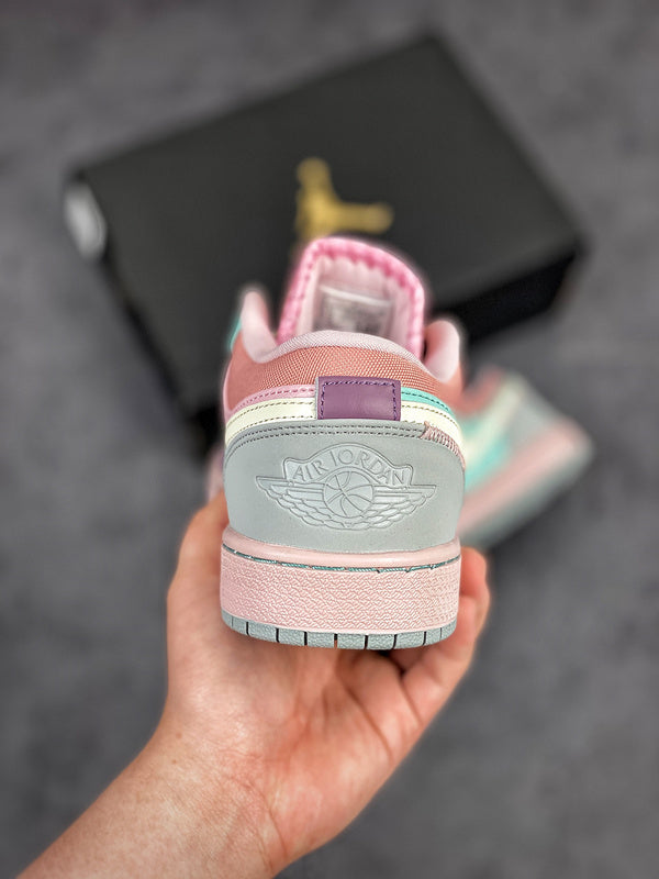 Nike Air Jordan 1 Low Easter Pastel Pink Blue Multicolour Sneakers